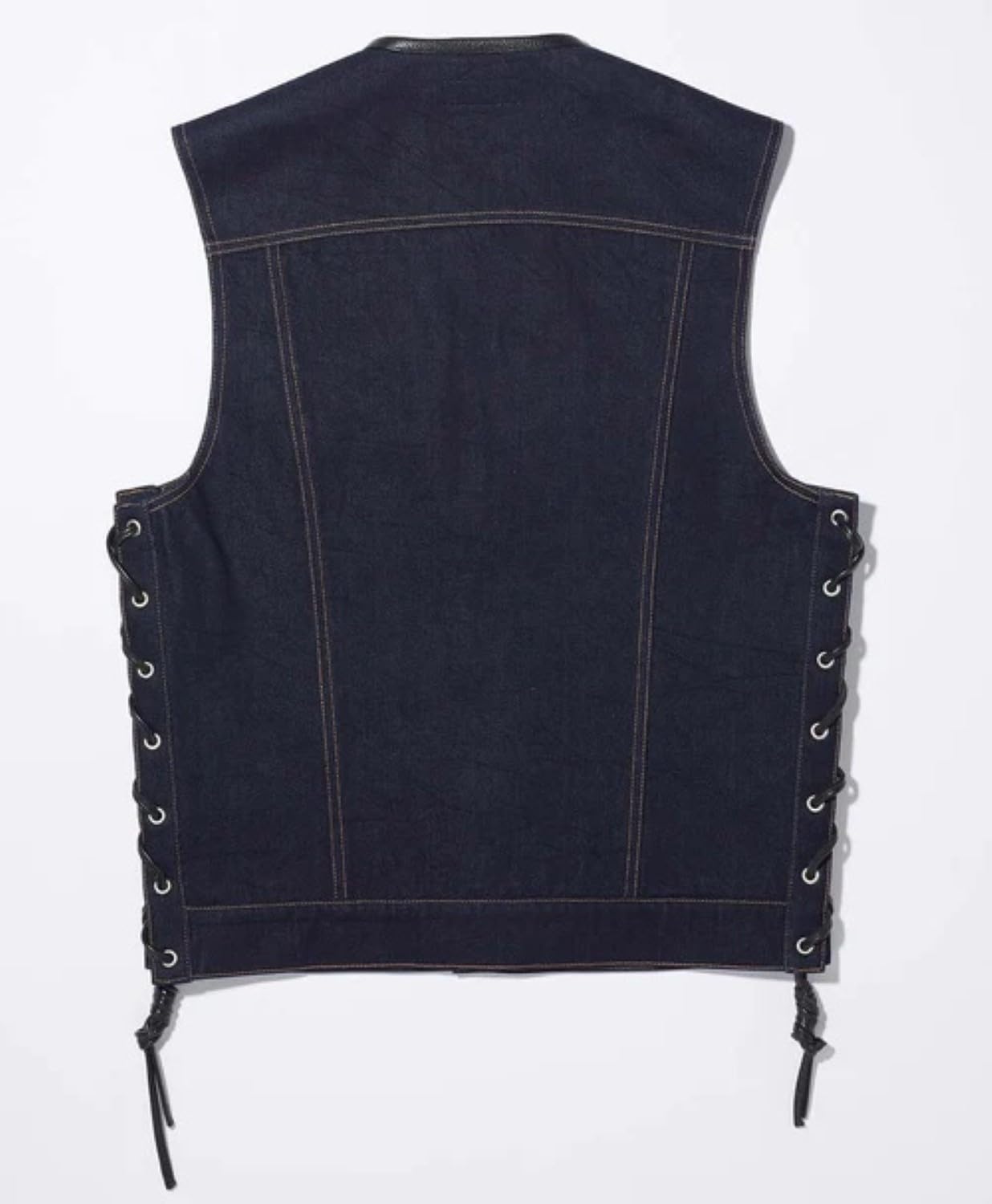 Amazon.co.jp: [カドヤ] ベスト SOLID BIKER VEST メンズ ネイビー